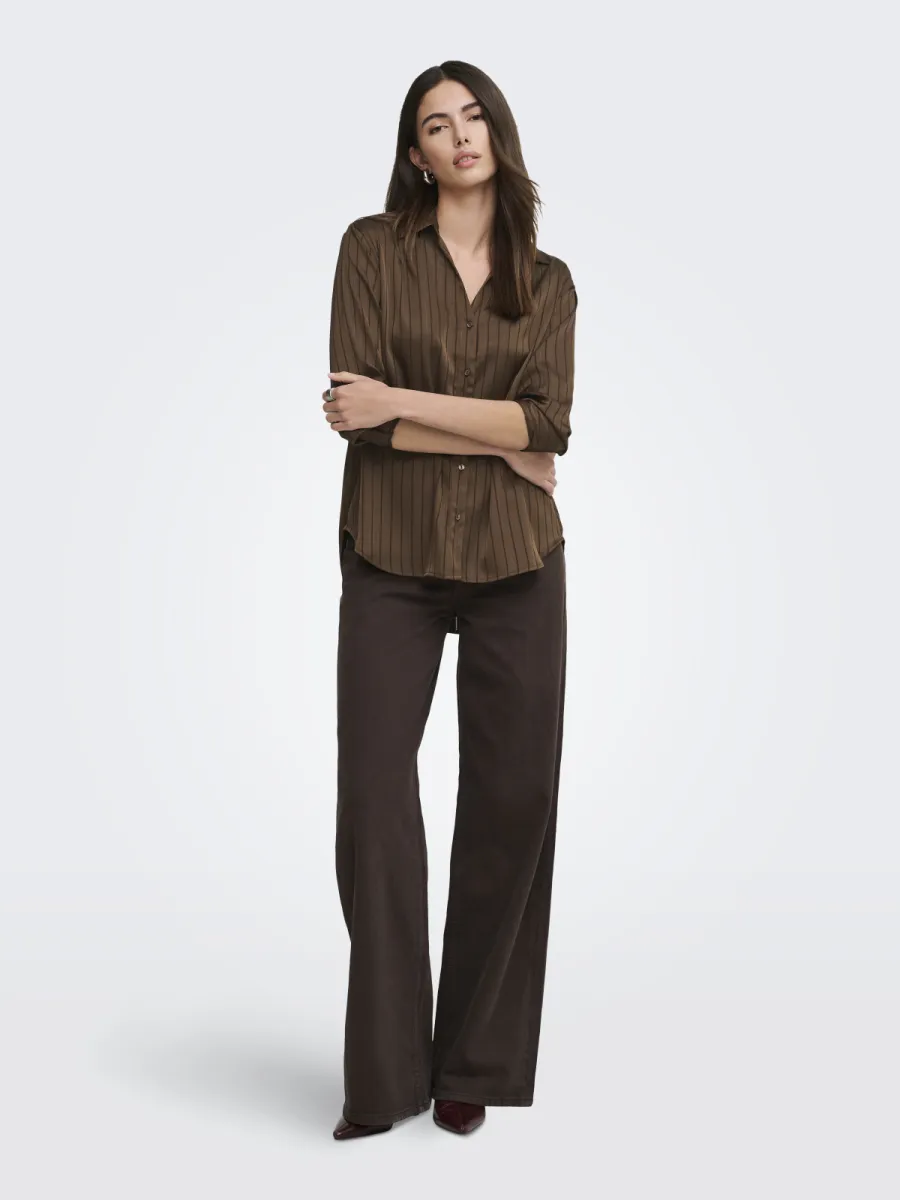 only-onllyria-ls-stripe-shirt-wvn-15385127-carafe-bruin-4 ONLY-ONLLYRIA LS STRIPE SHIRT WVN-15385127-Carafe-BRUIN