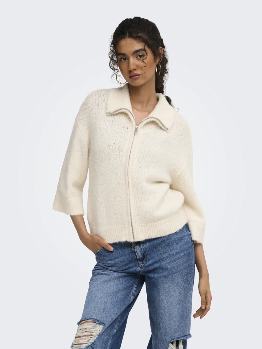 only-onlmaggie-3-4-wide-zip-cardi-cc-knt-15375131-birch-creme-2 ONLY-ONLMAGGIE 3/4 WIDE ZIP CARDI CC KNT-15375131-Birch-CREME