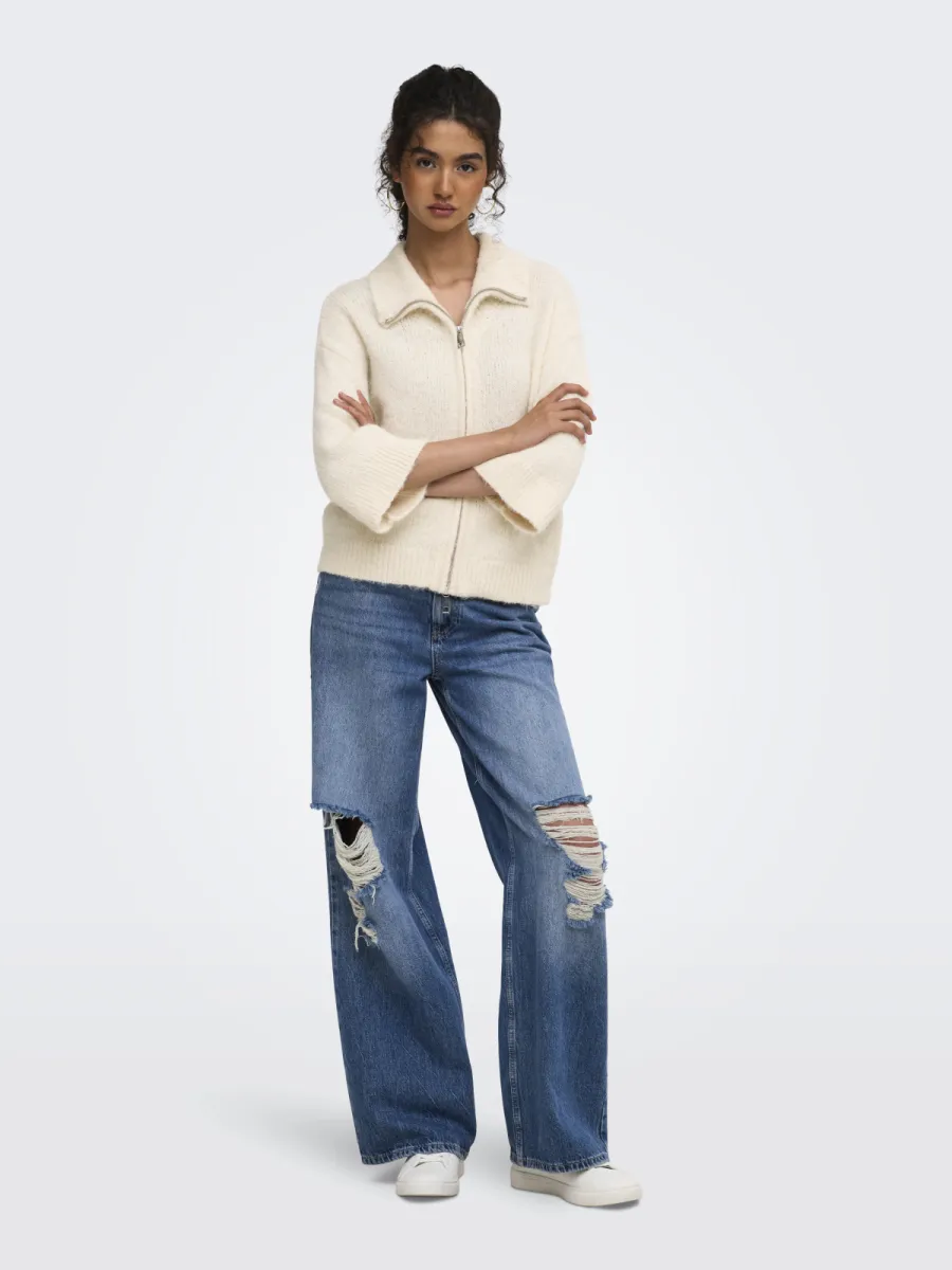 only-onlmaggie-3-4-wide-zip-cardi-cc-knt-15375131-birch-creme-4 ONLY-ONLMAGGIE 3/4 WIDE ZIP CARDI CC KNT-15375131-Birch-CREME