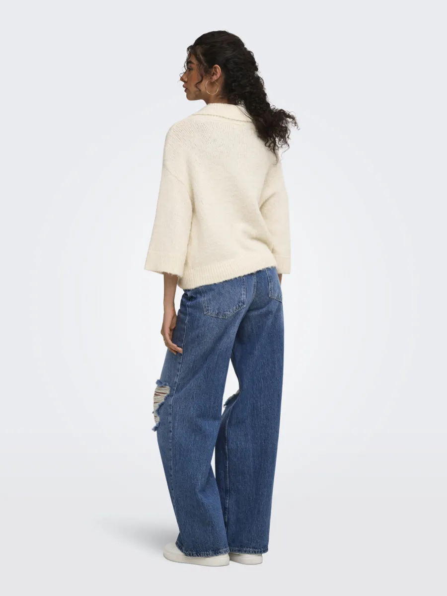 only-onlmaggie-3-4-wide-zip-cardi-cc-knt-15375131-birch-creme-5 ONLY-ONLMAGGIE 3/4 WIDE ZIP CARDI CC KNT-15375131-Birch-CREME