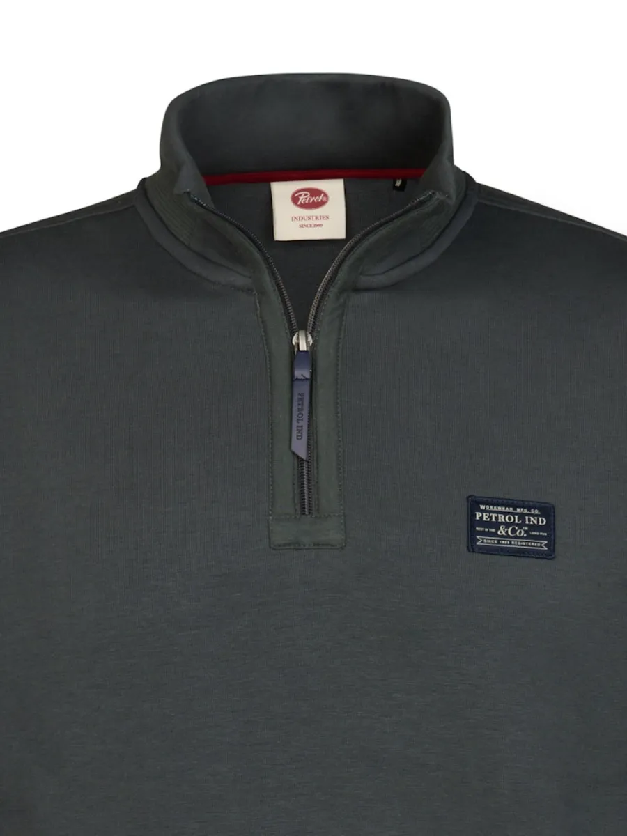 petrol-industries-men-sweater-collar-zip-m-3060-swc318-6185-steel-green-groen-2 PETROL INDUSTRIES-Men sweater collar zip-M-3060-SWC318-6185 Steel green-GROEN