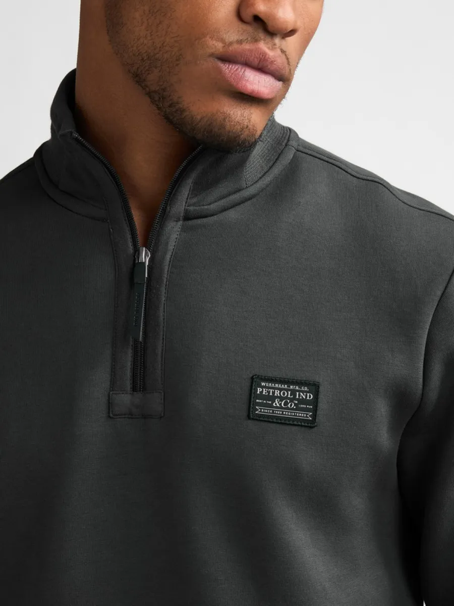 petrol-industries-men-sweater-collar-zip-m-3060-swc318-6185-steel-green-groen-3 PETROL INDUSTRIES-Men sweater collar zip-M-3060-SWC318-6185 Steel green-GROEN