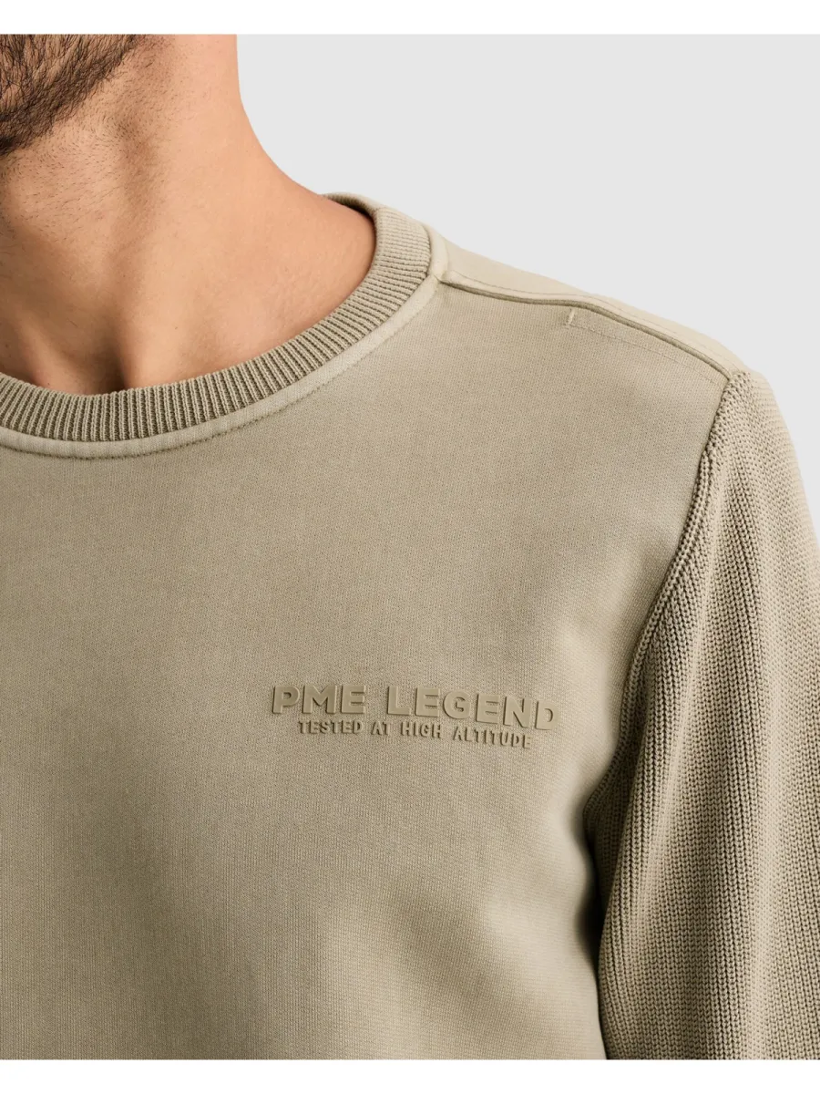 pme-legend-crewneck-sweat-knit-combination-psw2610323-6412-abbey-stone-stone-2 PME LEGEND-Crewneck sweat knit combination-PSW2610323-6412 Abbey stone-STONE
