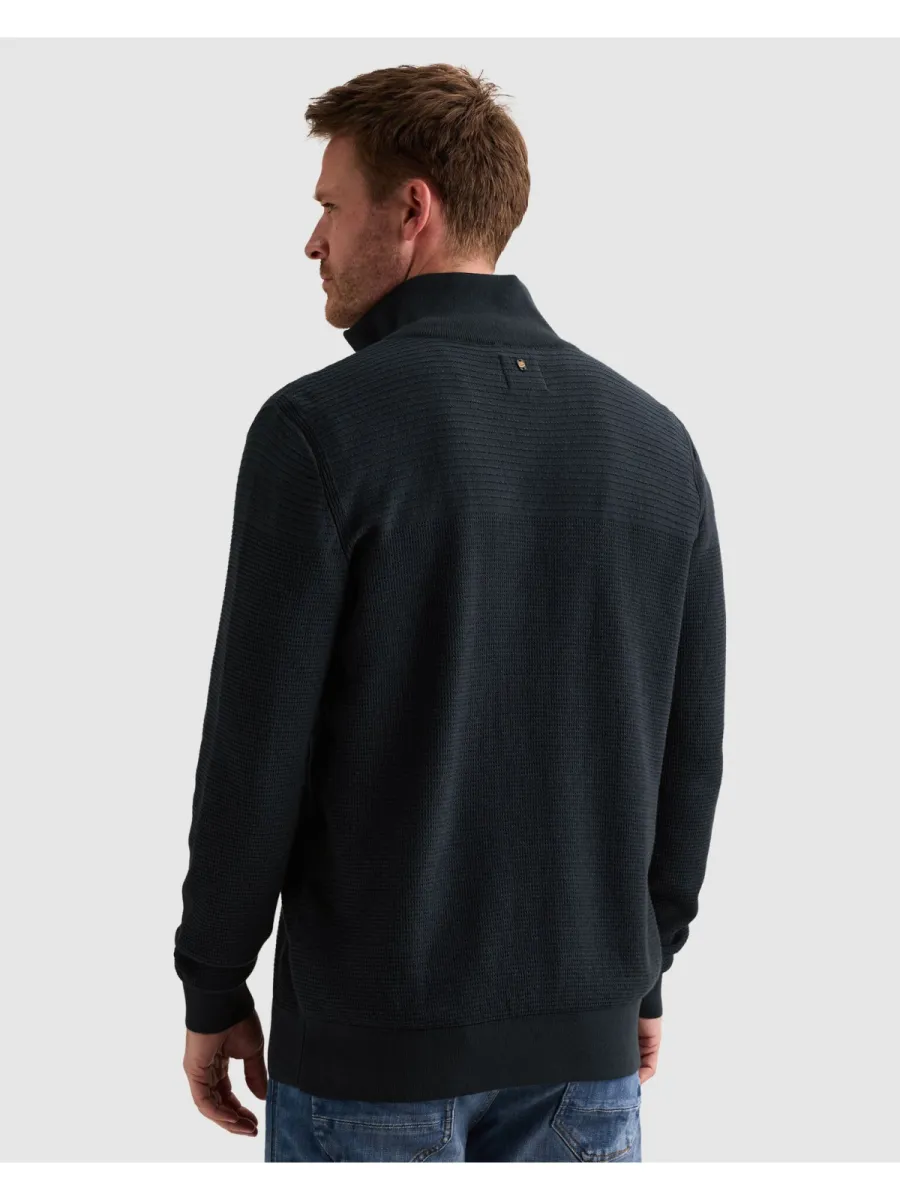pme-legend-half-zip-collar-cotton-mouline-organic-pkw2610301-5281-salute-blue-2 PME LEGEND-Half zip collar cotton mouline (organic)-PKW2610301-5281 Salute-BLUE