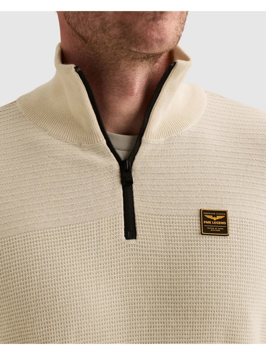 pme-legend-half-zip-collar-cotton-mouline-organic-pkw2610301-7013-bone-white-off-white-2 PME LEGEND-Half zip collar cotton mouline (organic)-PKW2610301-7013 Bone white-OFF WHITE