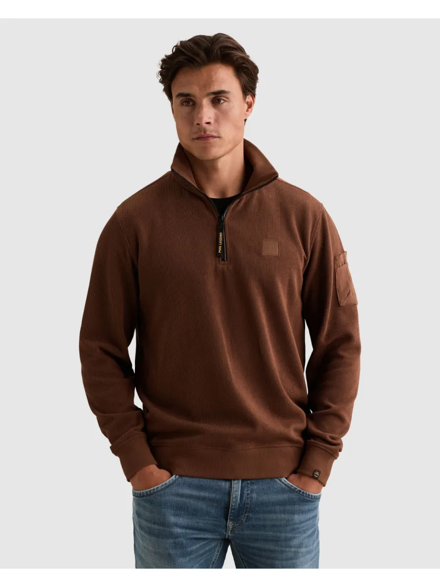 pme-legend-half-zip-collar-flat-knit-look-psw2609457-8168-cappuccino-cafe-2 PME LEGEND-Half zip collar flat knit look-PSW2609457-8168 Cappuccino-CAFE