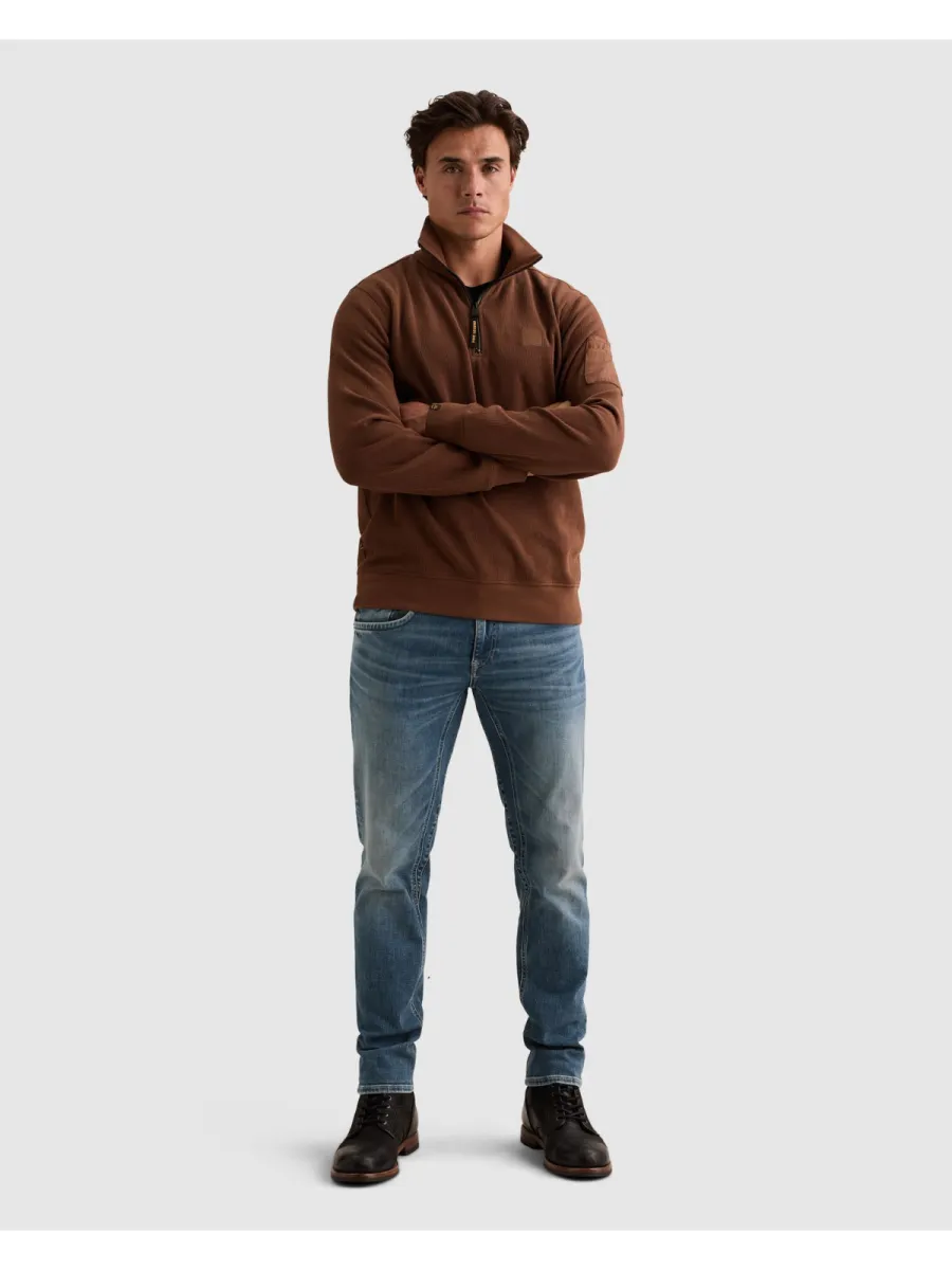 pme-legend-half-zip-collar-flat-knit-look-psw2609457-8168-cappuccino-cafe-4 PME LEGEND-Half zip collar flat knit look-PSW2609457-8168 Cappuccino-CAFE