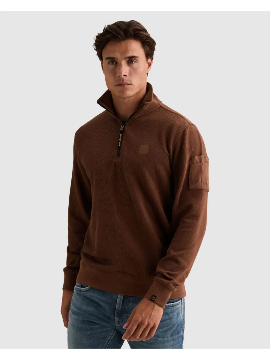 pme-legend-half-zip-collar-flat-knit-look-psw2609457-8168-cappuccino-cafe-5 PME LEGEND-Half zip collar flat knit look-PSW2609457-8168 Cappuccino-CAFE