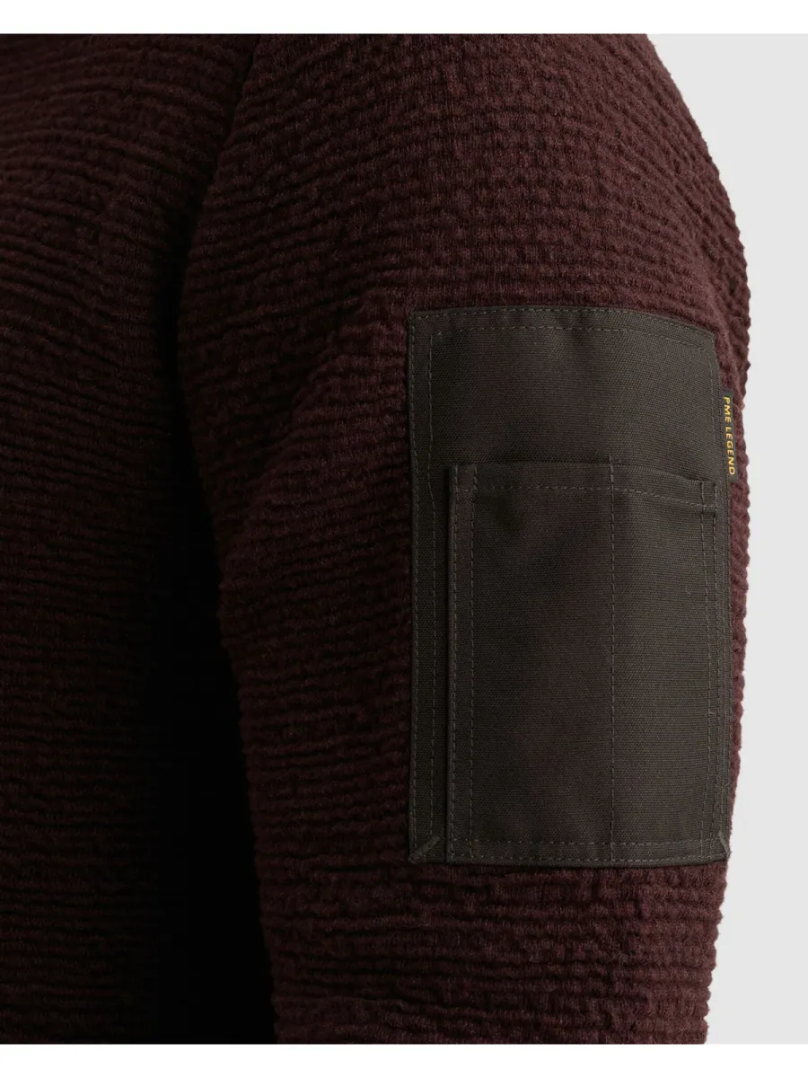 pme-legend-half-zip-collar-texture-yarn-pkw2610307-4357-dark-aubergine-aubergine-4 PME LEGEND-Half zip collar texture yarn-PKW2610307-4357 Dark aubergine-AUBERGINE