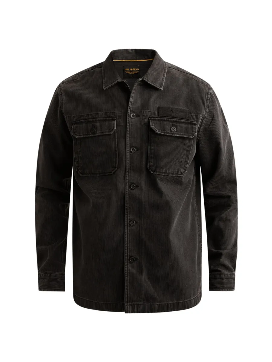 PME LEGEND-Long sleeve shirt Bedford-PSI2609273-9140 Obsidian-PAARS