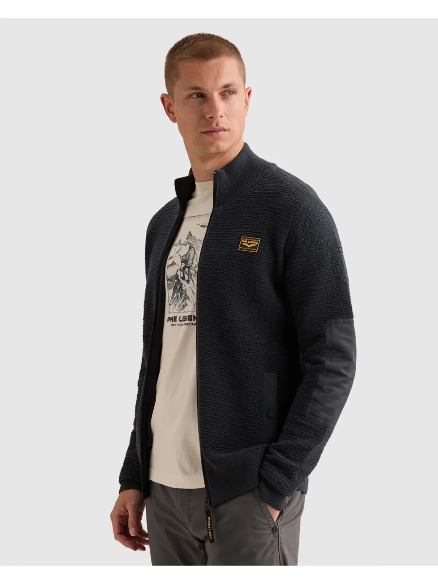 pme-legend-zip-jacket-texture-yarn-pkc2610322-5281-salute-blue-2 PME LEGEND-Zip jacket texture yarn-PKC2610322-5281 Salute-BLUE