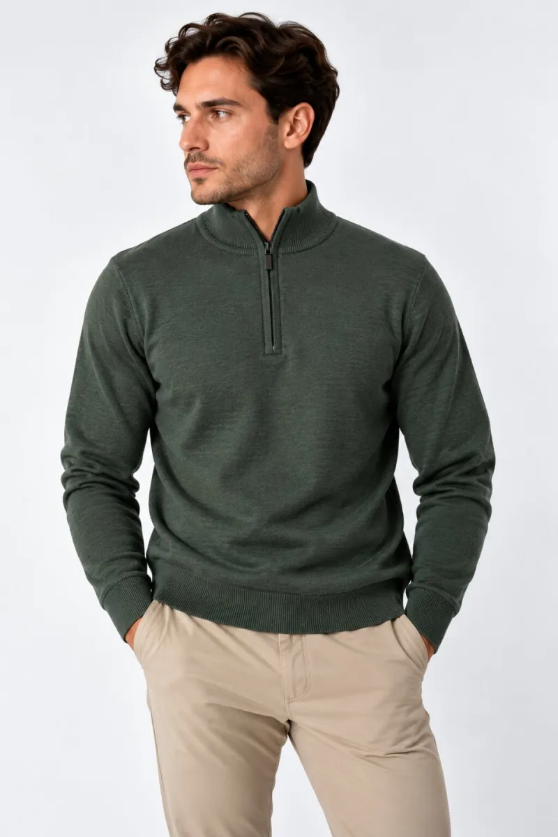 Refusion-Half zip-R1002-Green 26-GROEN