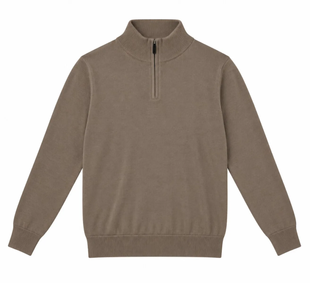 Refusion-Half zip-R1002-Taupe 26-TAUPE