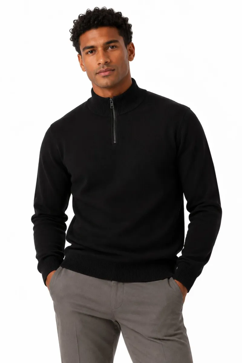 Refusion-Half zip-R1002-Zwart 26-ZWART