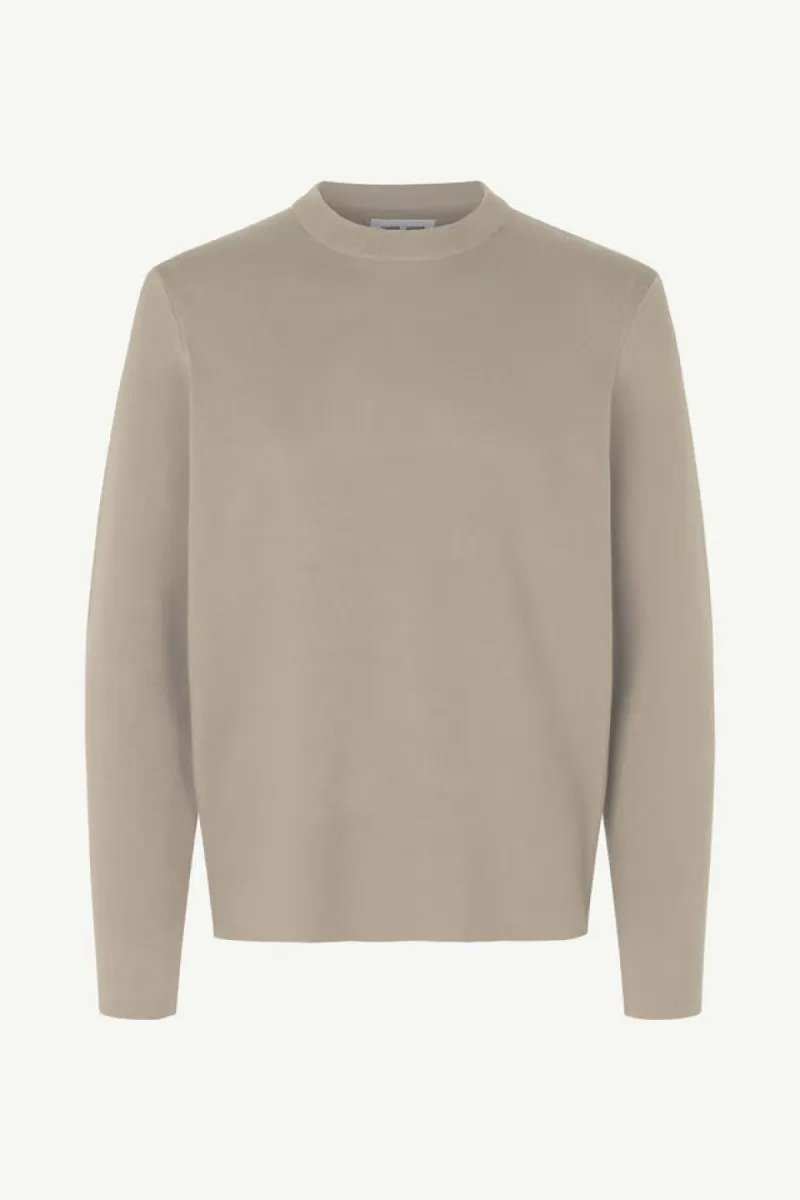 Samsoe Samsoe-Gugan crew neck 10490-M20200110-161103TCX Pure cashmere-BEIGE