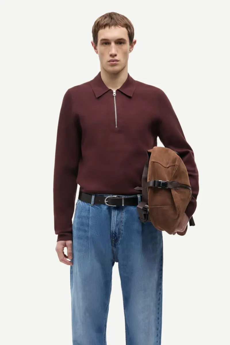 samsoe-samsoe-guna-half-zip-10490-m22400055-191317tcx-bitter-chocolate-chocolade-1 Samsoe Samsoe-Guna half zip 10490-M22400055-191317TCX Bitter chocolate-CHOCOLADE