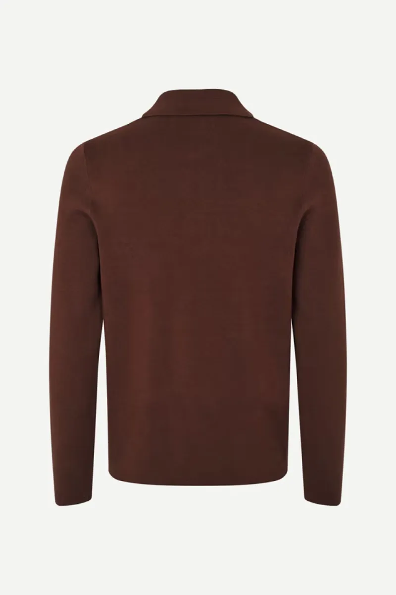 samsoe-samsoe-guna-half-zip-10490-m22400055-191317tcx-bitter-chocolate-chocolade-4 Samsoe Samsoe-Guna half zip 10490-M22400055-191317TCX Bitter chocolate-CHOCOLADE