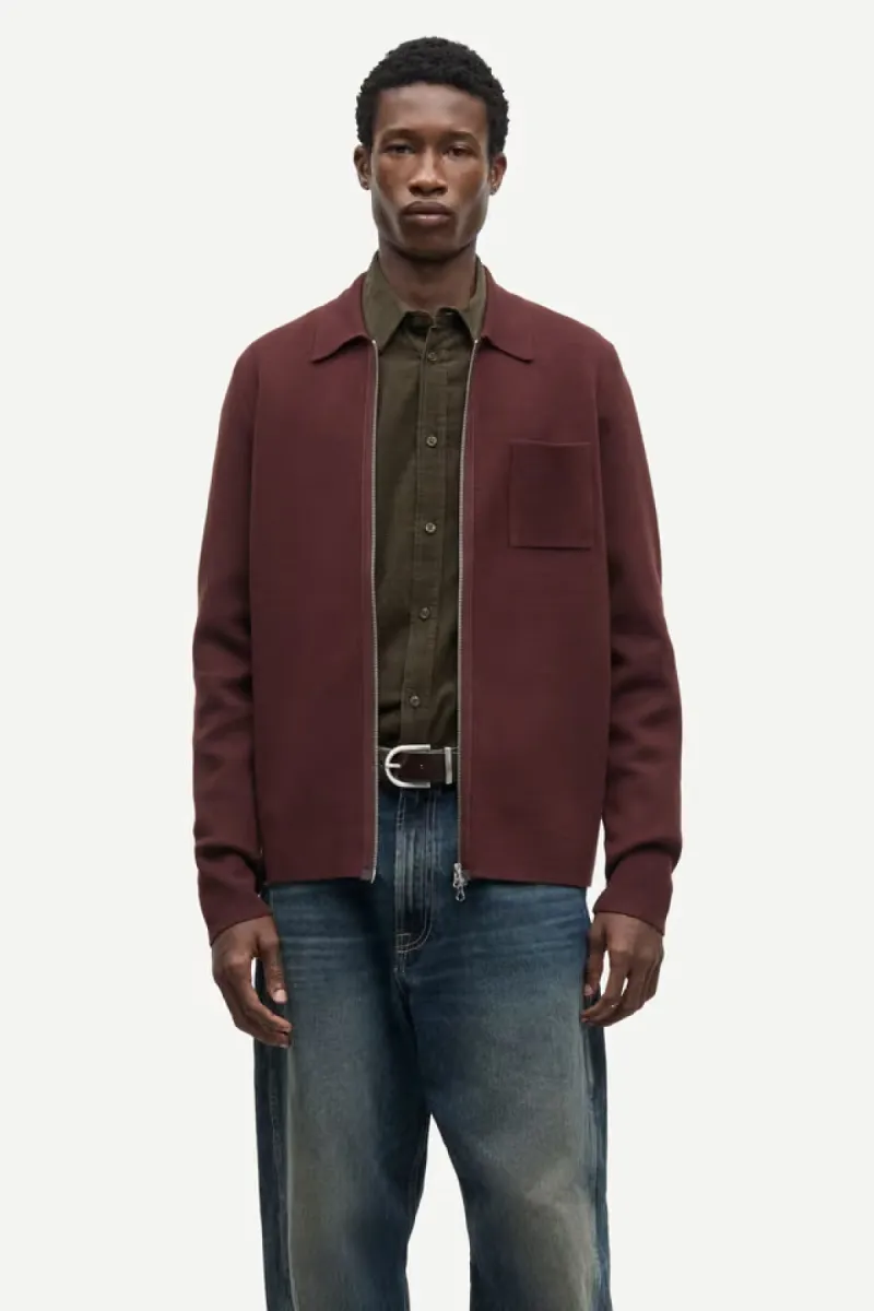 Samsoe Samsoe-Guna x zip 10490-M19422101-191317TCX Bitter chocolate-CHOCOLADE