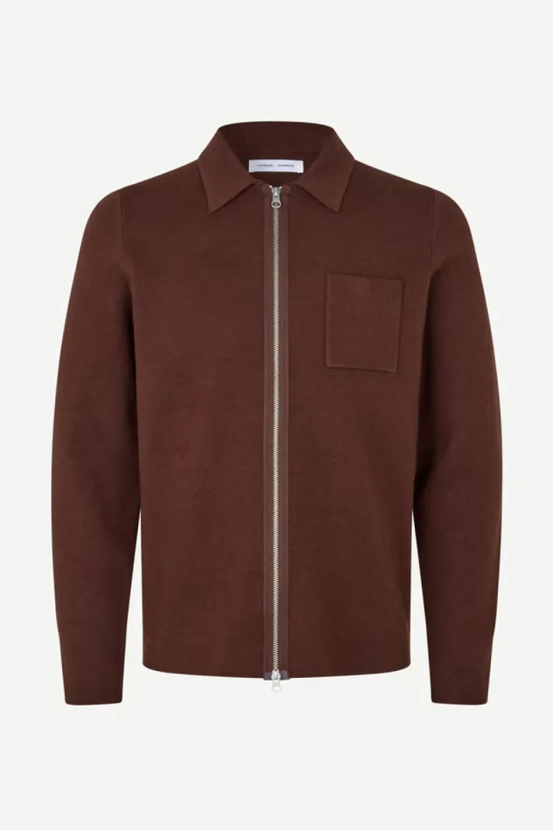 Samsoe Samsoe-Guna x zip 10490-M19422101-191317TCX Bitter chocolate-CHOCOLADE