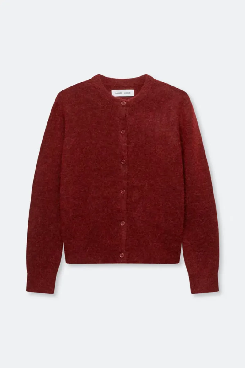 Samsoe Samsoe-Nor short cardigan 7355-F16422744-191535TCX Syrah-BORDEAUX