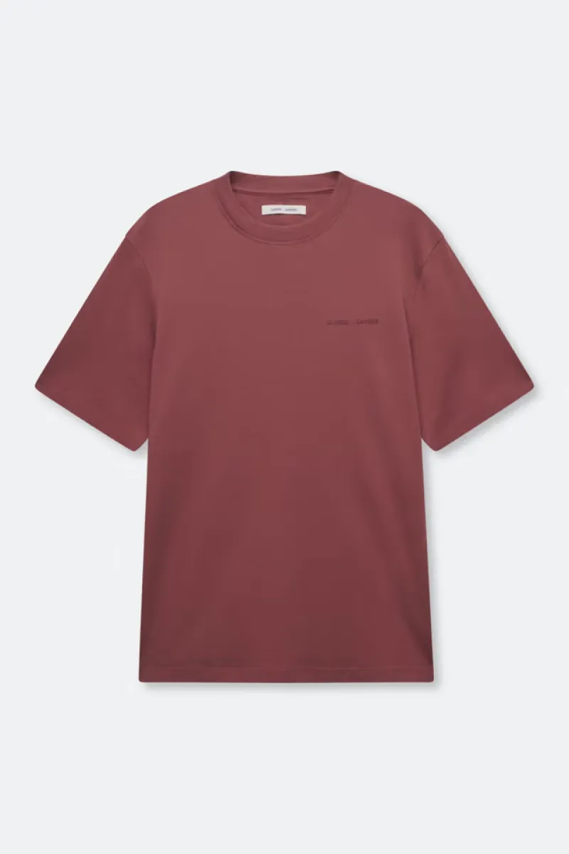 Samsoe Samsoe-Sajesper t-shirt 15318-M26100079-181420TCX Wild ginger-ROOD