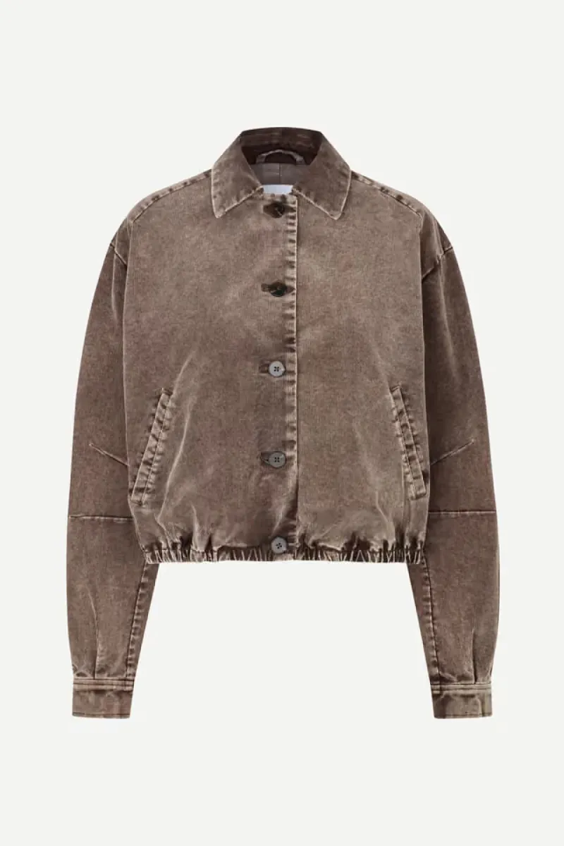 Samsoe Samsoe-Sakella jacket 15792-F26300052-CLR002156 Washed beige-BEIGE