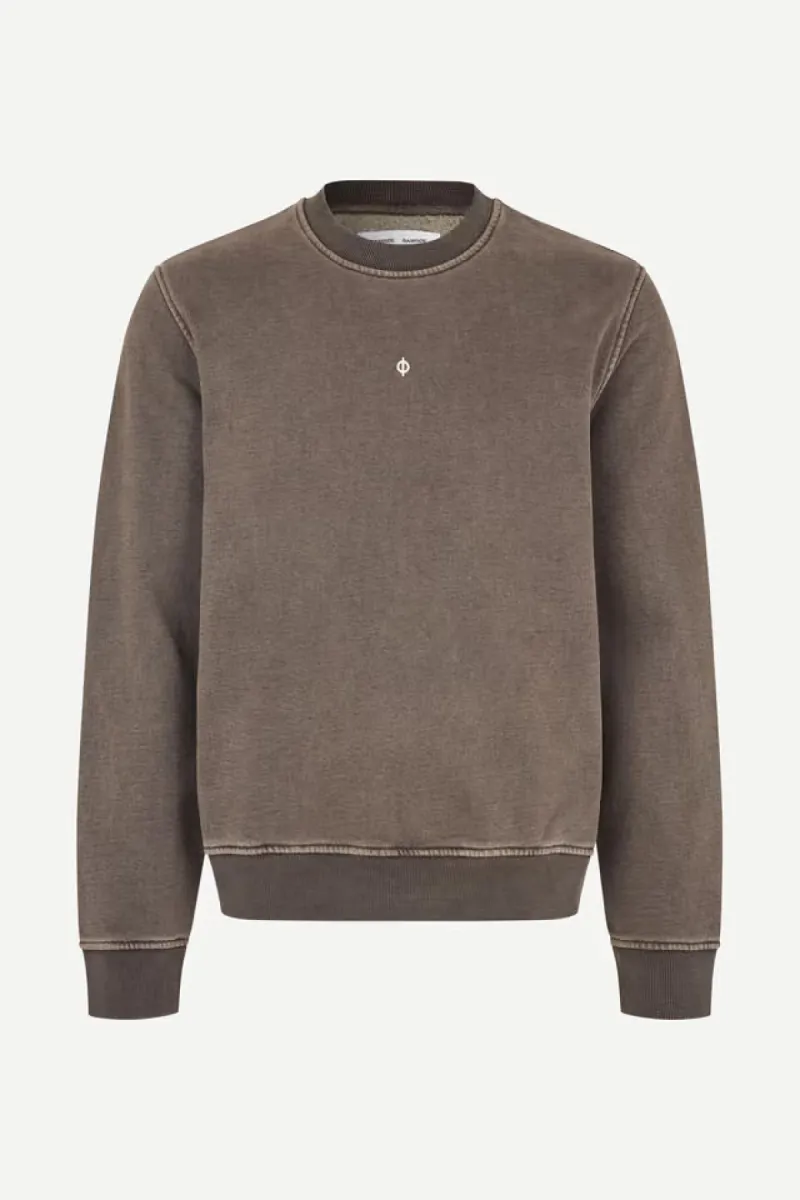 Samsoe Samsoe-Saollie sweatshirt 14485-M26300140-190840TCX Delicioso-BRUIN