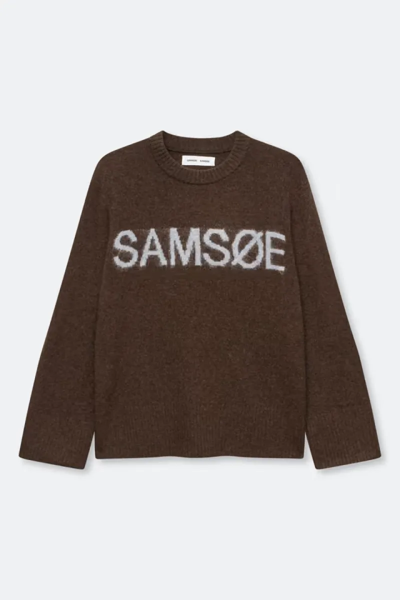 Samsoe Samsoe-Sarut samsoe sweater 16331-F26400122-190840TCX Delicioso-BRUIN
