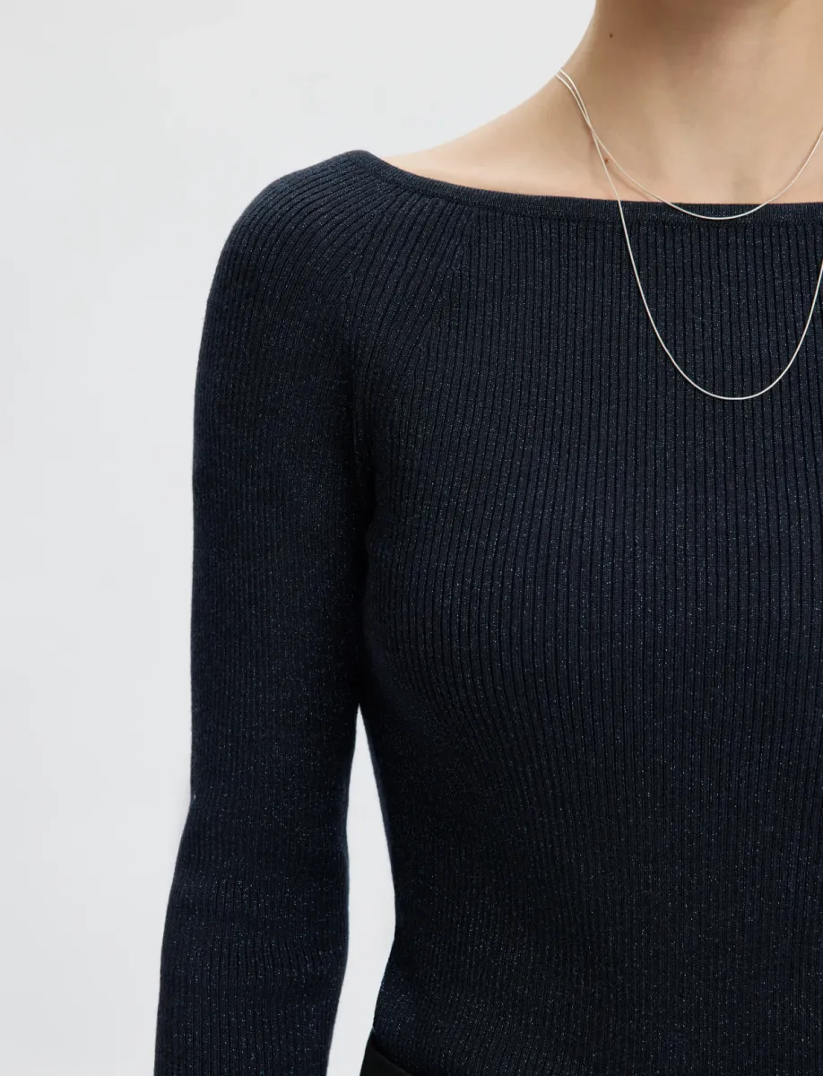 selected-femme-slwlura-ls-knit-boat-neck-16102755-dark-sapphire-blauw-3 Selected Femme-SLWLURA LS KNIT BOAT NECK-16102755-Dark Sapphire-BLAUW