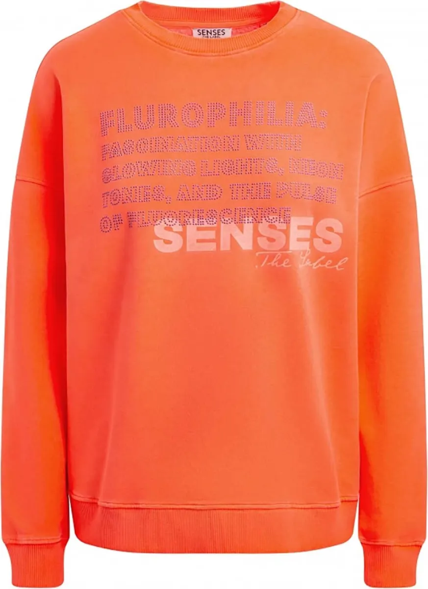 Senses .the Label-Sweater-SE2609-3967-21-Volt Orange-ORANJE