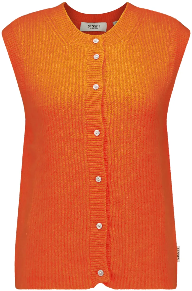 Senses .the Label-Vest-SE2609-4974-22-Volt Orange-ORANJE