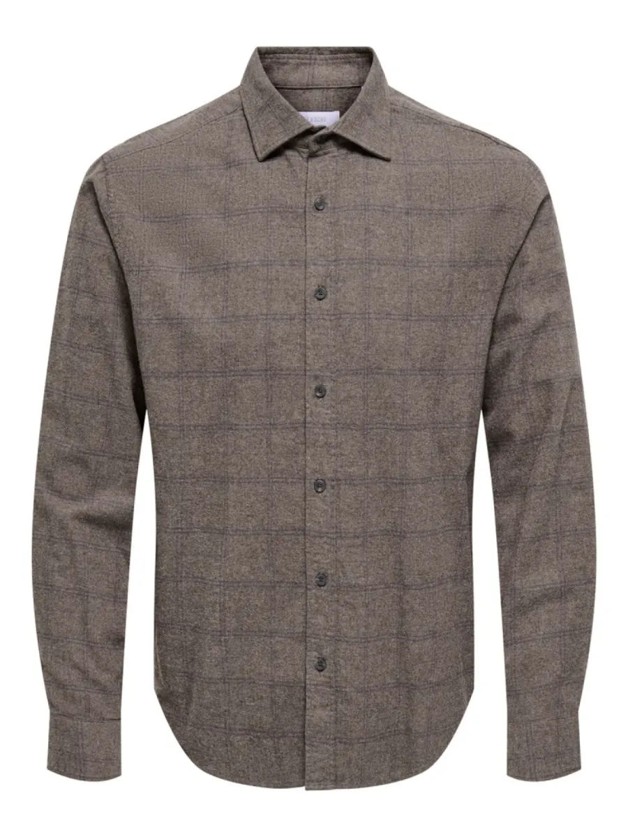 SONS-ONSALON LS SLIM SHIRT FRML-22039086-Falcon-GRIJS