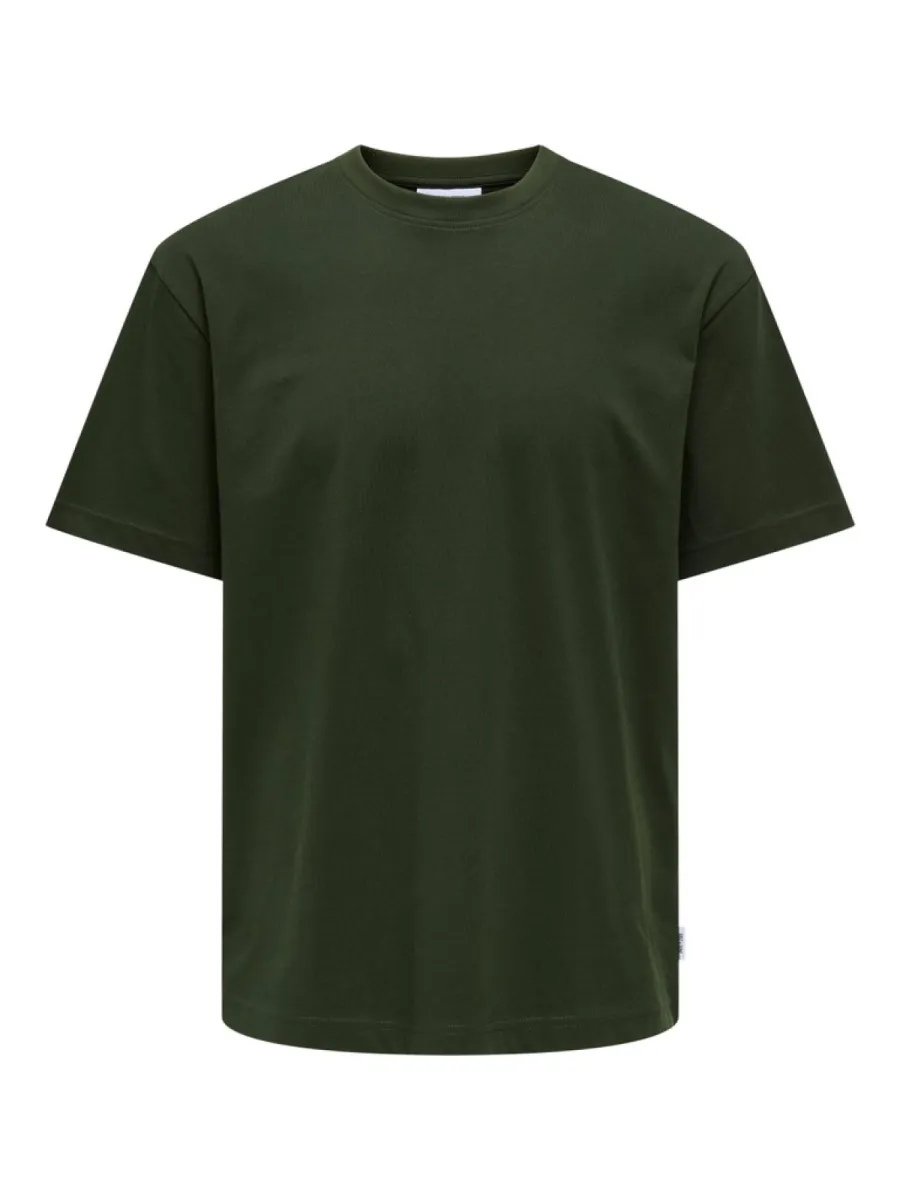 SONS-ONSFRED RLX SS TEE NOOS-22022532-Rosin-GROEN
