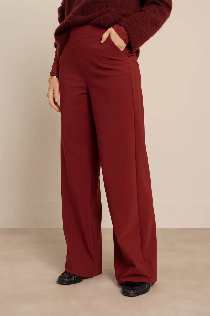 studio-anneloes-lexie-bonded-trousers-14291-3900-red-wine-rood-1 STUDIO ANNELOES-Lexie bonded trousers-14291-3900 Red wine-ROOD