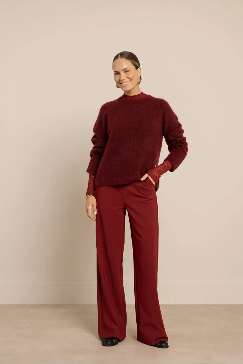studio-anneloes-lexie-bonded-trousers-14291-3900-red-wine-rood-2 STUDIO ANNELOES-Lexie bonded trousers-14291-3900 Red wine-ROOD