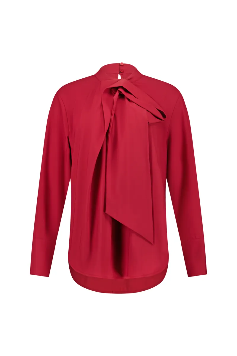 STUDIO ANNELOES-Tommy blouse-14301-3900 Red wine-ROOD