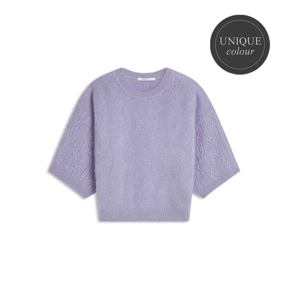 Summum-Boxy sweater mohair wool blend knit-7s8040-70100-571 Old lilac-LILA