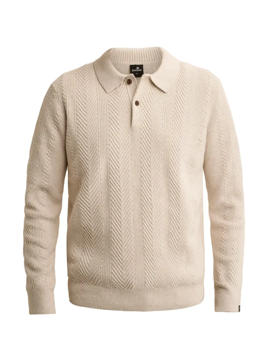 Vanguard-Half button collar cotton blend st-VKW2610346-7190 Early frost-WIT