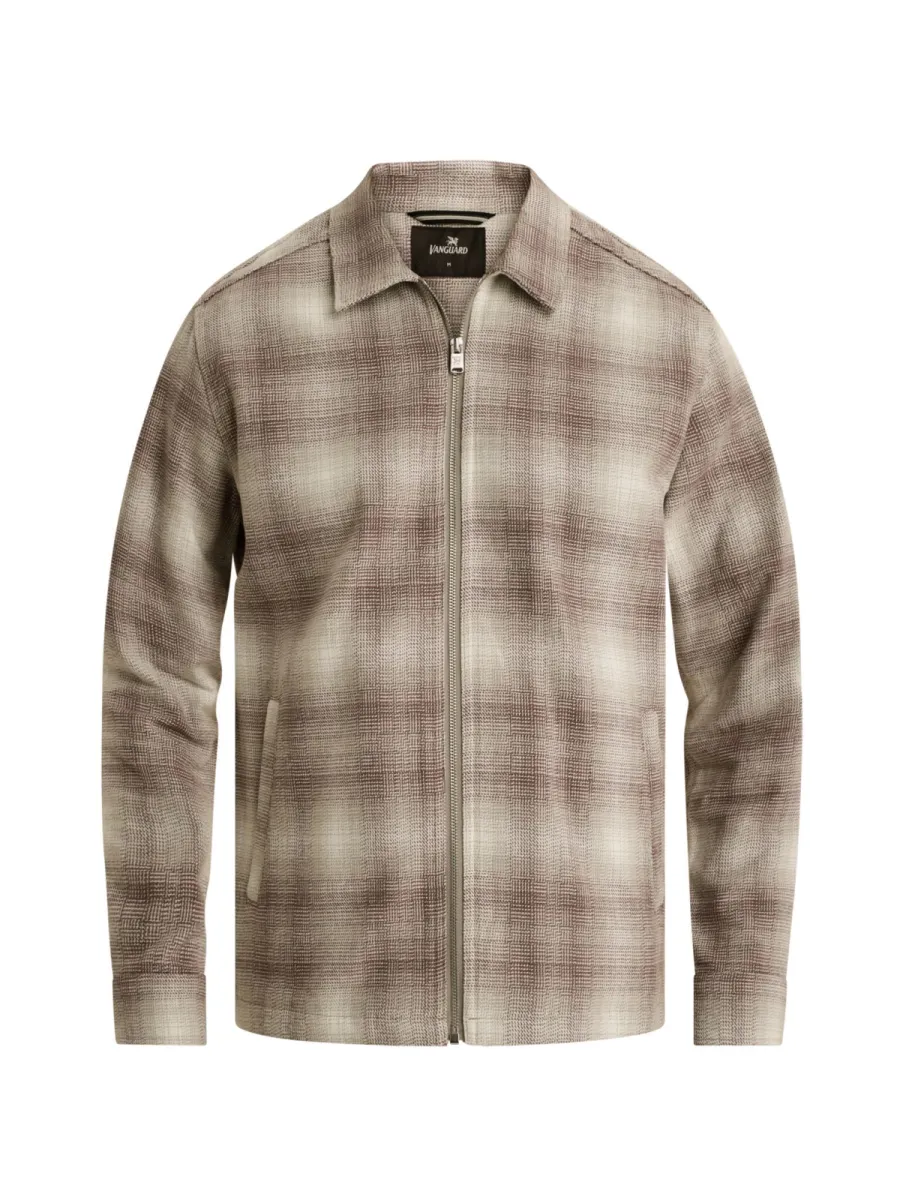 Vanguard-Long sleeve shirt Brushed structur-VSI2610260-9104 Mourning dove-GRIJS