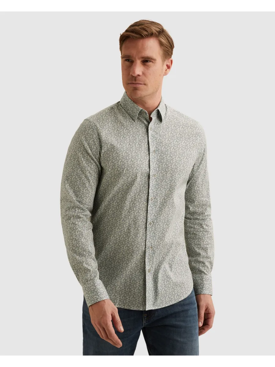 Vanguard-Long sleeve shirt Print on poplin-VSI2609225-7004 Cloud dancer-WIT