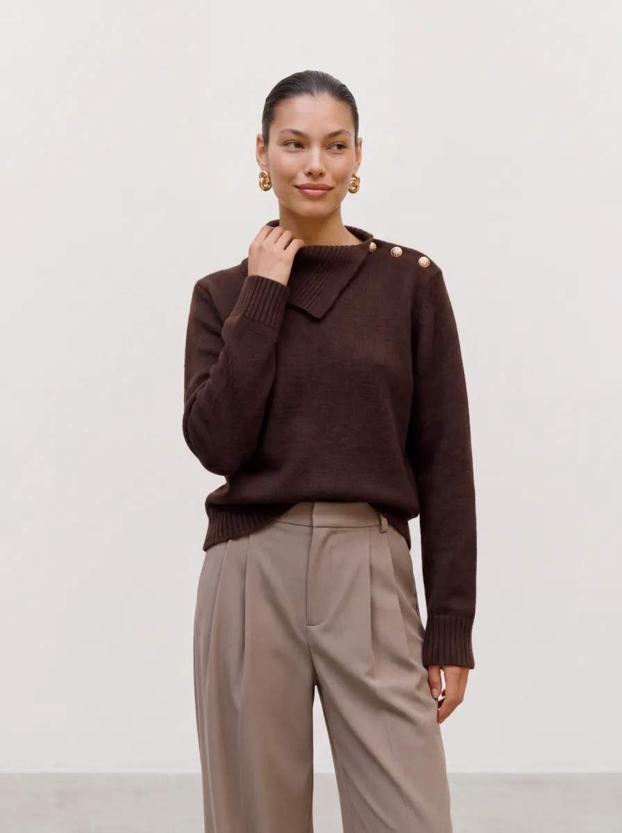 vero-moda-vmhazel-ls-splitneck-pullover-bf-10348403-chocolate-torte-chocolade-2 VERO MODA-VMHAZEL LS SPLITNECK PULLOVER BF-10348403-Chocolate Torte-CHOCOLADE
