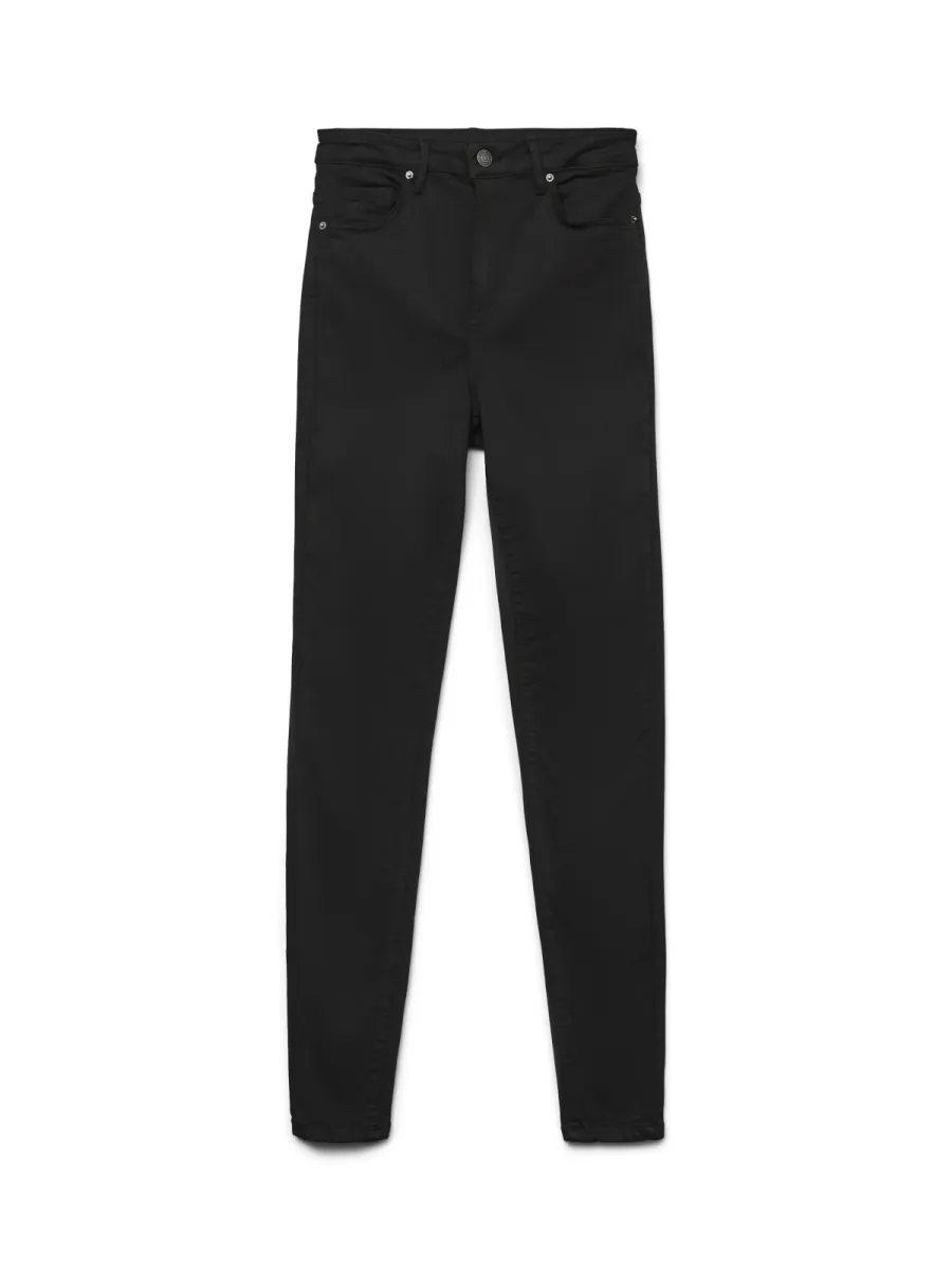 VERO MODA-VMSOPHIA HR SKINNY JEANS BA037 GA N-10198520-Black-BLACK