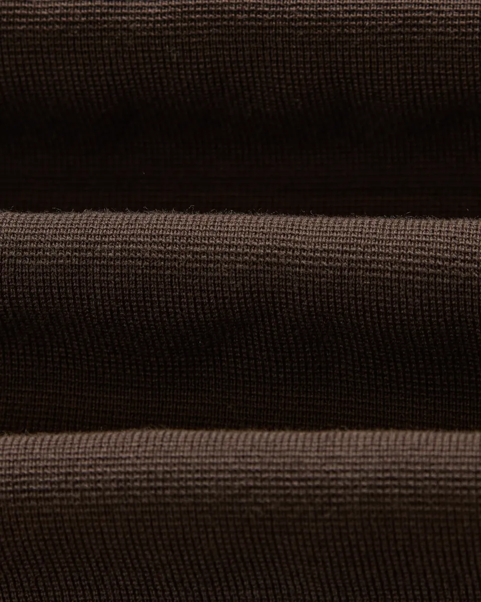 wax-london-maley-l-s-zip-polo-dark-brown-donker-bruin-2 Wax London--Maley L/S zip polo-Dark brown-DONKER BRUIN