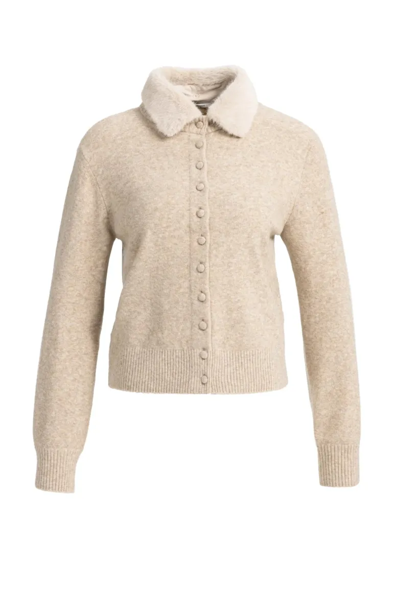 YAYA-Cardigan with Derachble Collar-01-010185-610-990902-BEIGE
