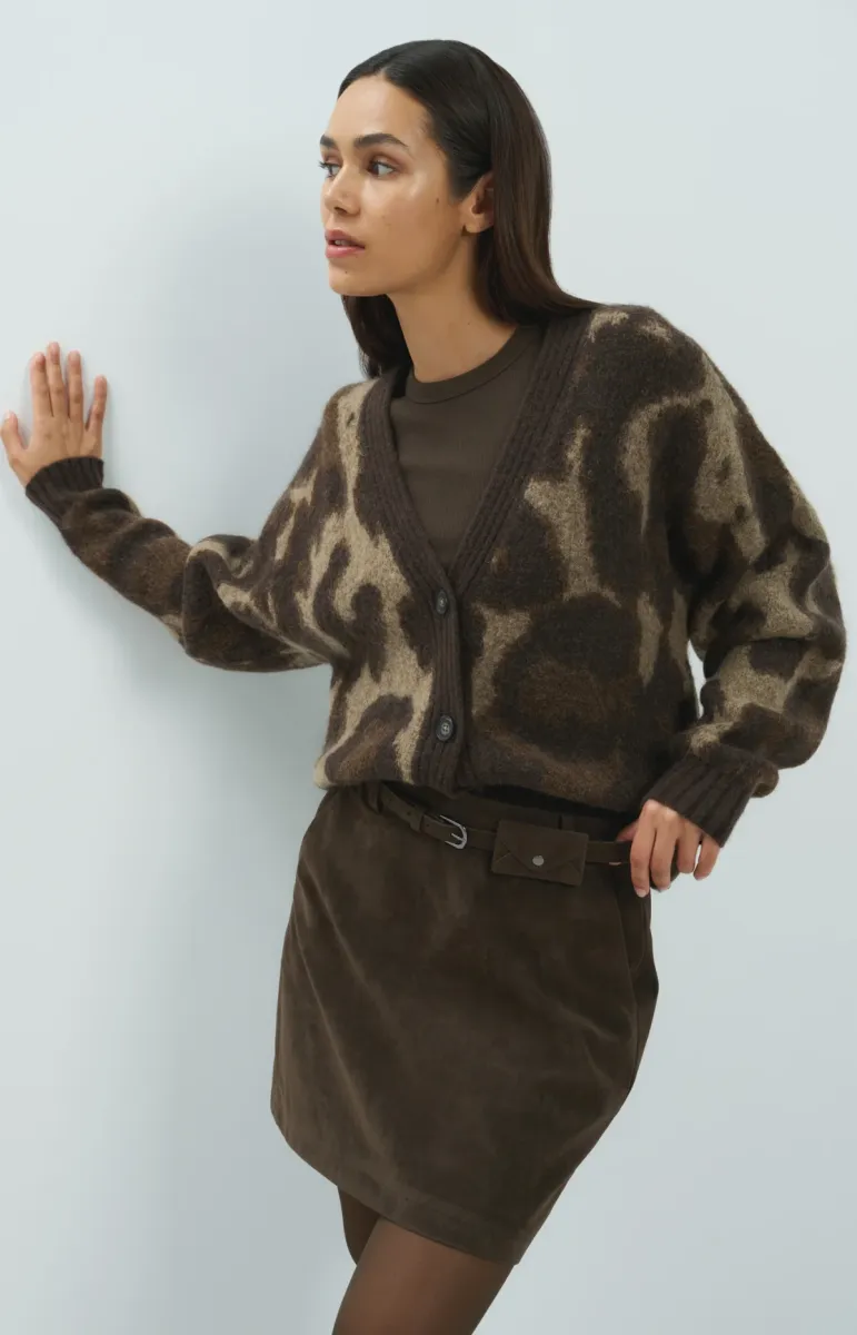 yaya-knitted-cardigan-with-pattern-and-batwing-sleeves-01-010182-610-911191-bruin-3 YAYA-Knitted Cardigan with Pattern and Batwing Sleeves-01-010182-610-911191-BRUIN