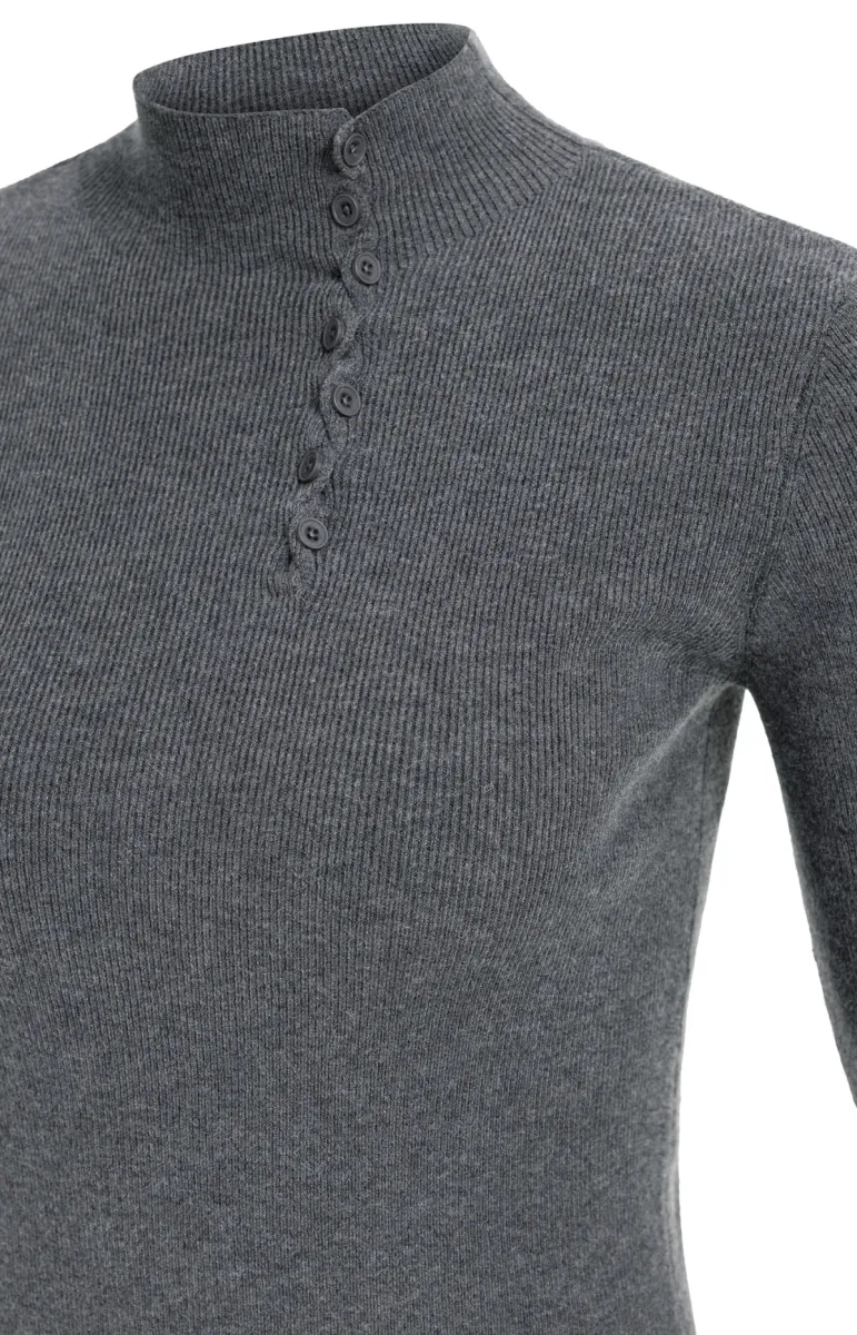 yaya-ribbed-turtleneck-sweater-with-button-detail-01-000660-610-93900-grijs-4 YAYA-Ribbed Turtleneck Sweater with Button Detail-01-000660-610-93900-GRIJS