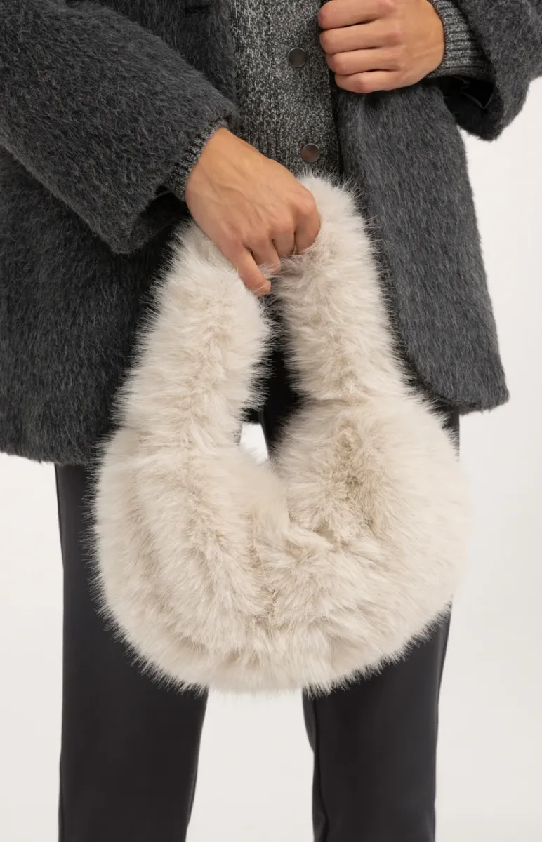 yaya-small-round-faux-fur-bag-03-009134-610-61103-off-white-1 YAYA-Small Round Faux Fur Bag-03-009134-610-61103-OFF WHITE