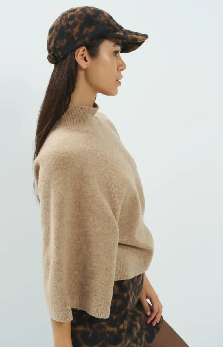 yaya-wide-sleeve-sweater-with-high-neckline-01-000655-610-990912-beige-4 YAYA-Wide Sleeve Sweater with High Neckline-01-000655-610-990912-BEIGE